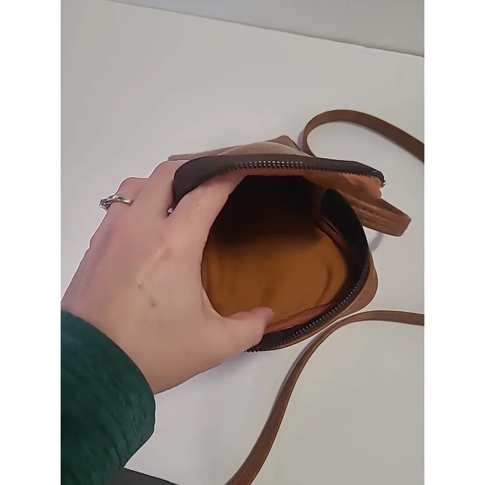 Kodak Ektra Vintage Crossbody Camera Shoulder Carry Bag Tote Leather Brown
